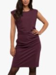 KAFFE India Sleeveless Ruched Fitted Dress