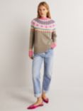 Boden Embellished Fair Isle Jumper