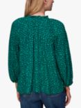 Whistles Lucy Lava Spot Top, Green/Multi