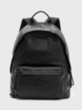 AllSaints Carabiner Leather Backpack, Black