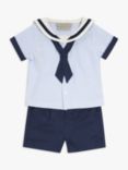 John Lewis Heirloom Collection Baby Sailor Shirt and Shorts Set