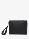 Whistles Avah Zip Top Leather Clutch Bag