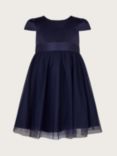 Monsoon Baby Tulle Bridesmaid Dress, Navy