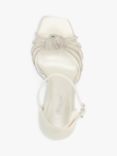 Dune Bridal Collection Morella High Heel Satin Sandals, Ivory, Ivory-satin