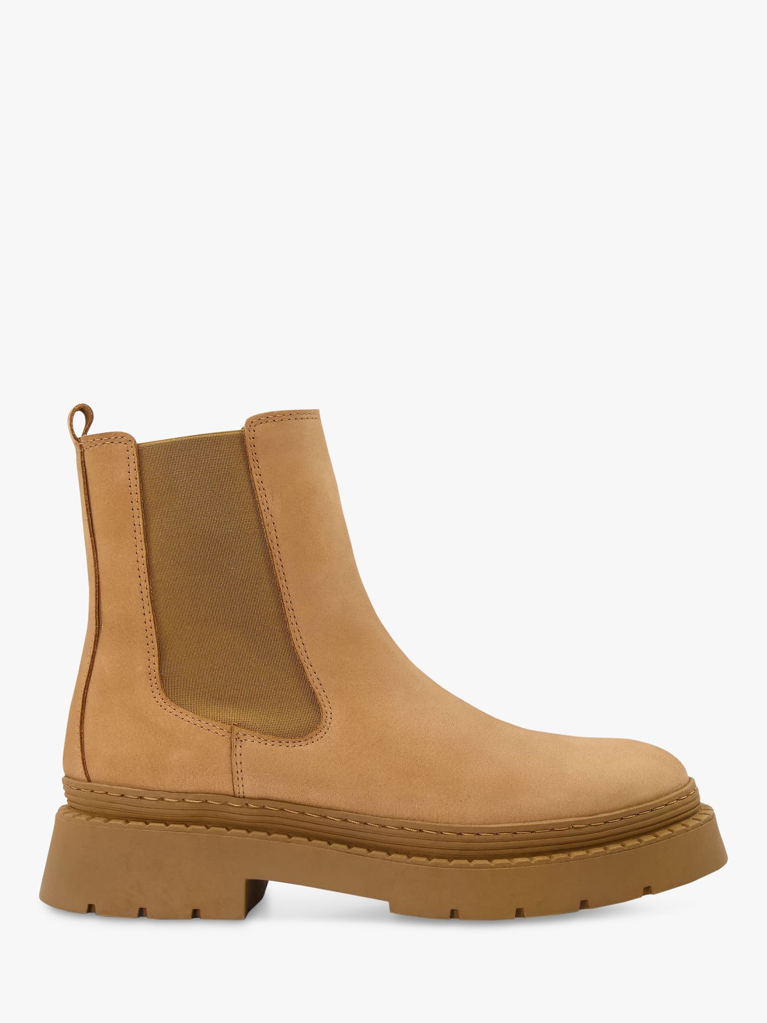 Dune Photograph Suede Ankle Boots, Camel, 8