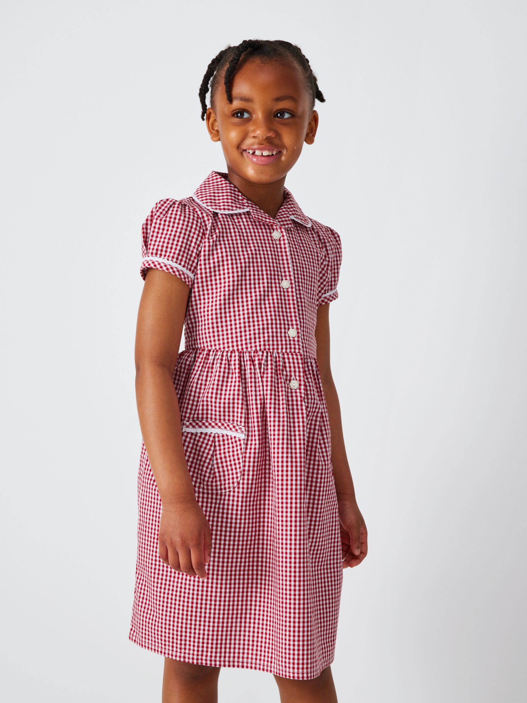 Zip up clearance gingham school dress