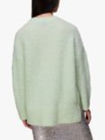Whistles Relaxed Boucle Wool Blend Jumper, Mint
