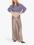 Saint Tropez Remi Stripe Pullover Wool Blend Jumper