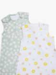 John Lewis ANYDAY Ditsy Daisy Baby Sleeping Bag, 0.5 Tog, Pack of 2, Multi