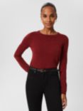 Hobbs Penny Sparkle Jumper, Red