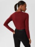 Hobbs Penny Sparkle Jumper, Red, Red