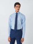 John Lewis Non Iron Twill Regular Fit Single Cuff Shirt, Blue