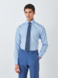 John Lewis Non Iron Twill Slim Fit Single Cuff Shirt, Blue