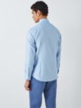 John Lewis Dobby Slim Fit Shirt, Blue