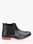 Silver Street London Argyll Leather Chelsea Boots, Black
