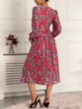 Jolie Moi Vanessa Floral Print Midi Dress, Red/Multi