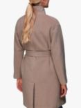 Whistles Clara Funnel Neck Wool Blend Coat