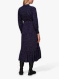 Whistles French Handwriting Midi Dress, Navy