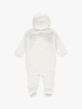 The Little Tailor Baby Knitted Snowsuit, Cream