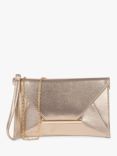 Paradox London Drina Envelope Metallic Clutch Bag