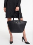 Calvin Klein Monogram Shopper Bag, Black