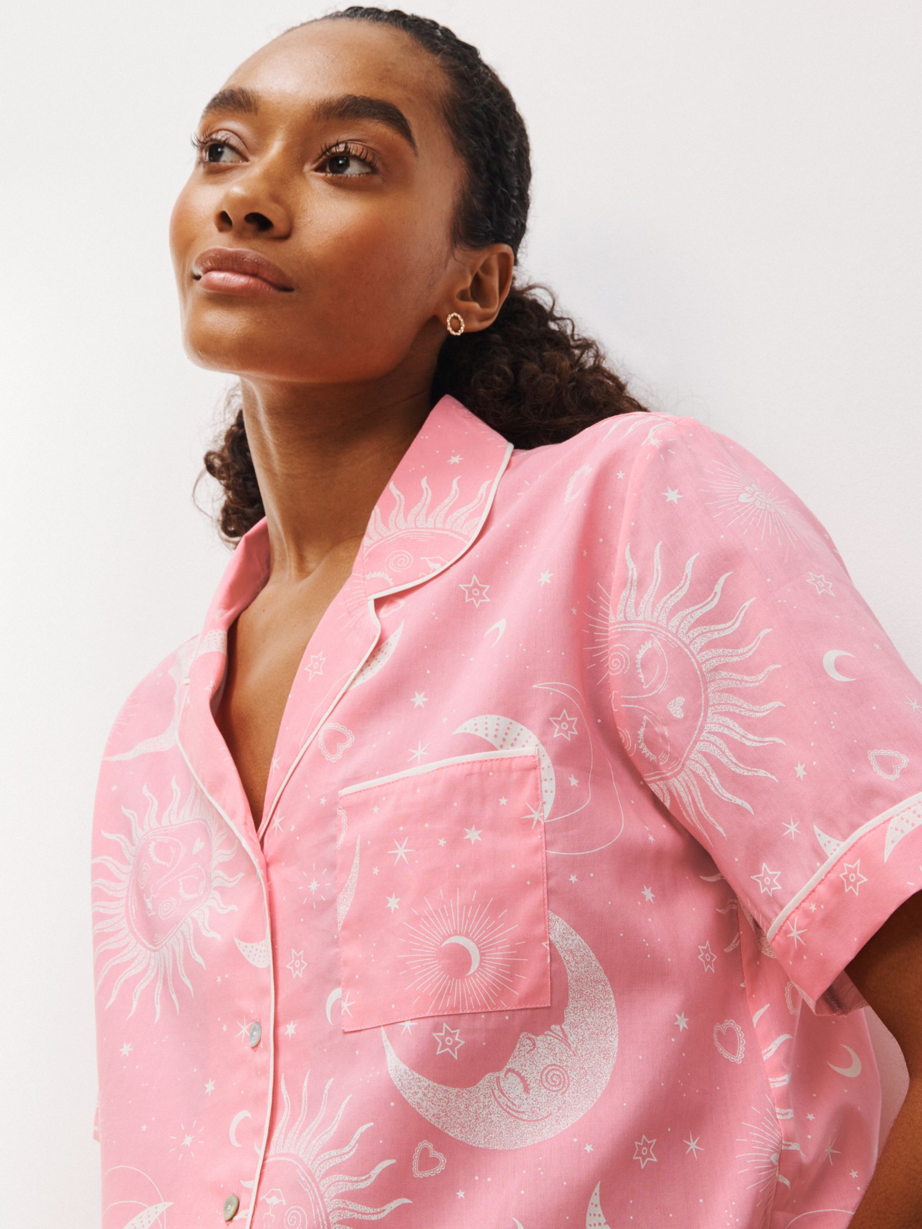 AND/OR Luna Sky Pyjama Shirt, Pink