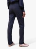 Pure Collection Wool Blend Slim Trousers, Navy