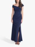 Gina Bacconi Suzanne Portrait Maxi Dress, Navy