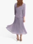 Gina Bacconi Tillie Glitter Knit Tank Midi Dress, Lilac