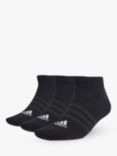 adidas Thin and Light Low-Cut Socks, Pack of 3, Black/White