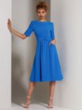 Jolie Moi Sharon Flared Midi Dress, Blue, Blue