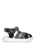Calvin Klein Kids' Velcro Sandals, Black, Black