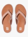 FitFlop Leather Flip Flops, Beige