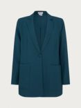 Ghost Wren Crepe Jacket, Petrol Green