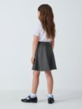 John Lewis Girls' Skater School Skirt, Grey Mid