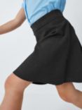 John Lewis Kids' Adjustable Waist A-Line School Skirt, Grey Mid