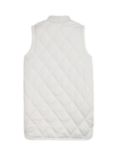 Tommy Hilfiger Kids' Plain Quilted Longline Gilet, Ancient White