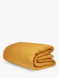 Bedfolk Relaxed Cotton Quilted Bedspread, Ochre