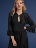 Baukjen Elsie Folk Inspired Midi Dress, Caviar Black