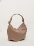 Phase Eight Leather Shopper Bag, Putty White