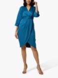 Closet London Pleated Wrap Midi Dress