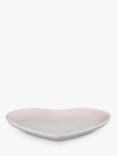 Le Creuset Stoneware Heart Platter, Shell Pink