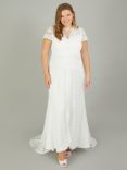 Monsoon Sienna Lace Bridal Maxi Dress, Ivory