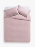 John Lewis ANYDAY Pure Cotton Bedding, Blush Pink