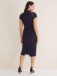 Phase Eight Aurora Lace Dress, Navy