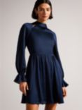 Ted Baker Ryaa Mini Dress, Dark Blue