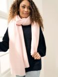 Truly Cashmere Knitted Scarf, Blush
