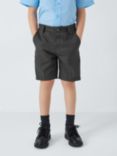 John Lewis Boys' Adjustable Waist Slim Fit School Shorts
