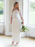 Tiffany Rose Amelia Lace Maternity Wedding Dress, Ivory