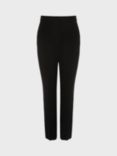 Hobbs Petite Mel Tapered Trousers, Black